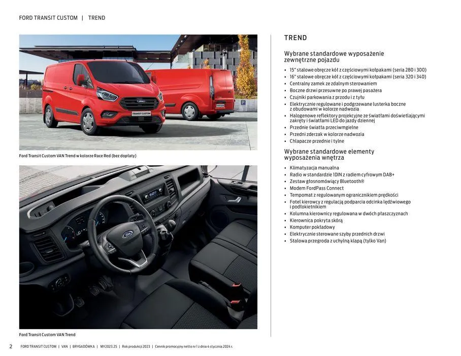 Gazetka FORD TRANSIT CUSTOM od 16 kwietnia do 16 kwietnia 2025 - Strona 2