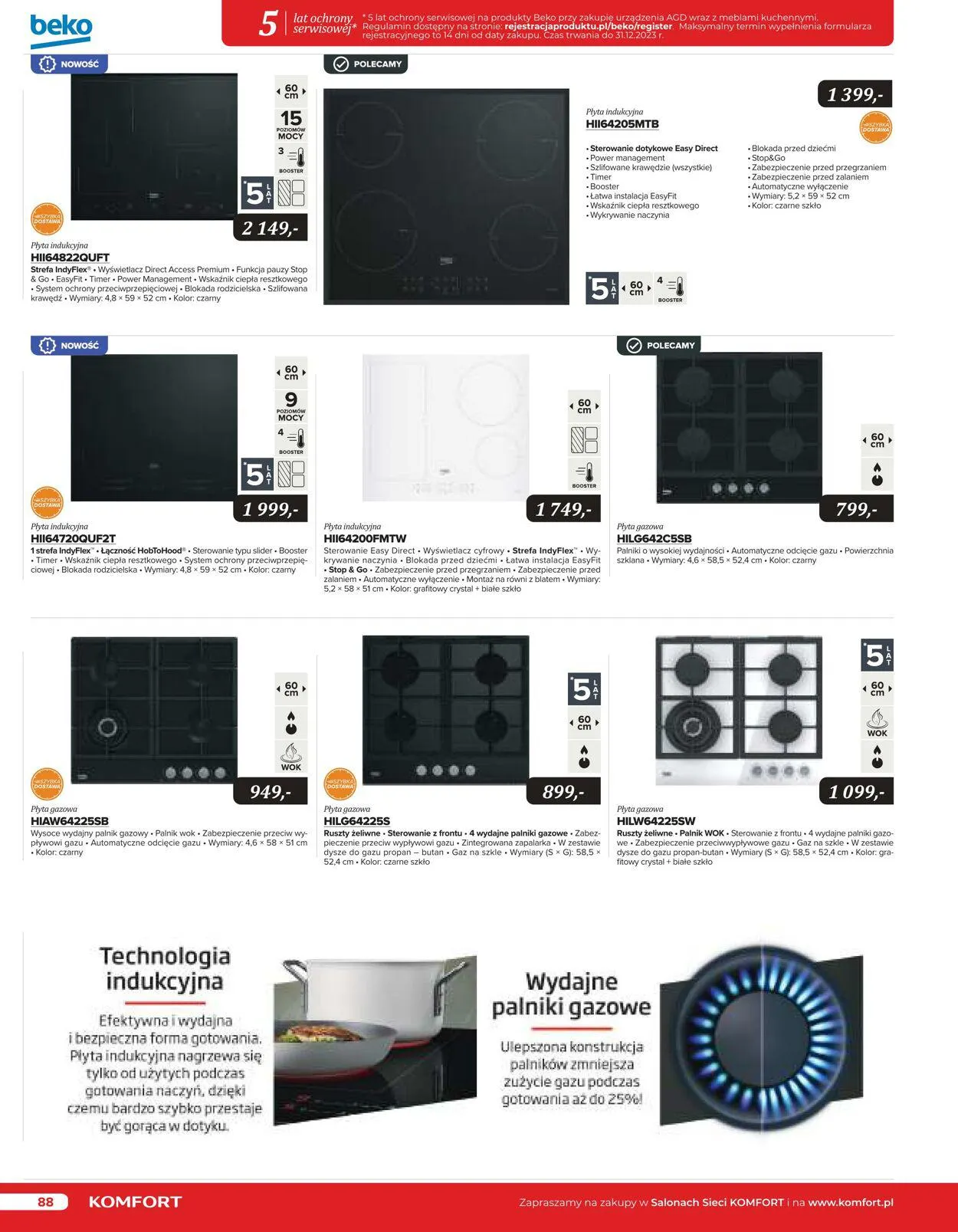 Gazetka Komfort Aktualna gazetka od 25 października do 31 stycznia 2024 - Strona 87