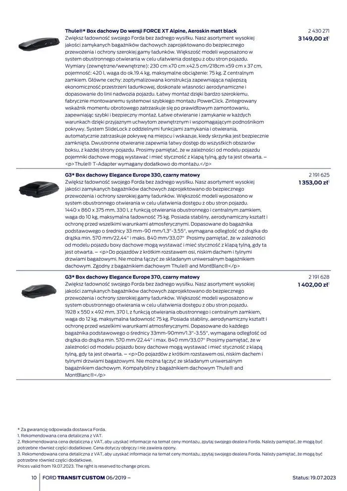 Gazetka NOWY FORD TRANSIT CUSTOM od 16 kwietnia do 16 kwietnia 2025 - Strona 10