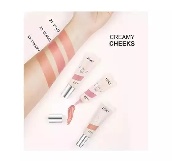 HEAN CREAMY CHEEKS RÓŻ DO POLICZKÓW W KREMIE 22 CHEECKY 10ML