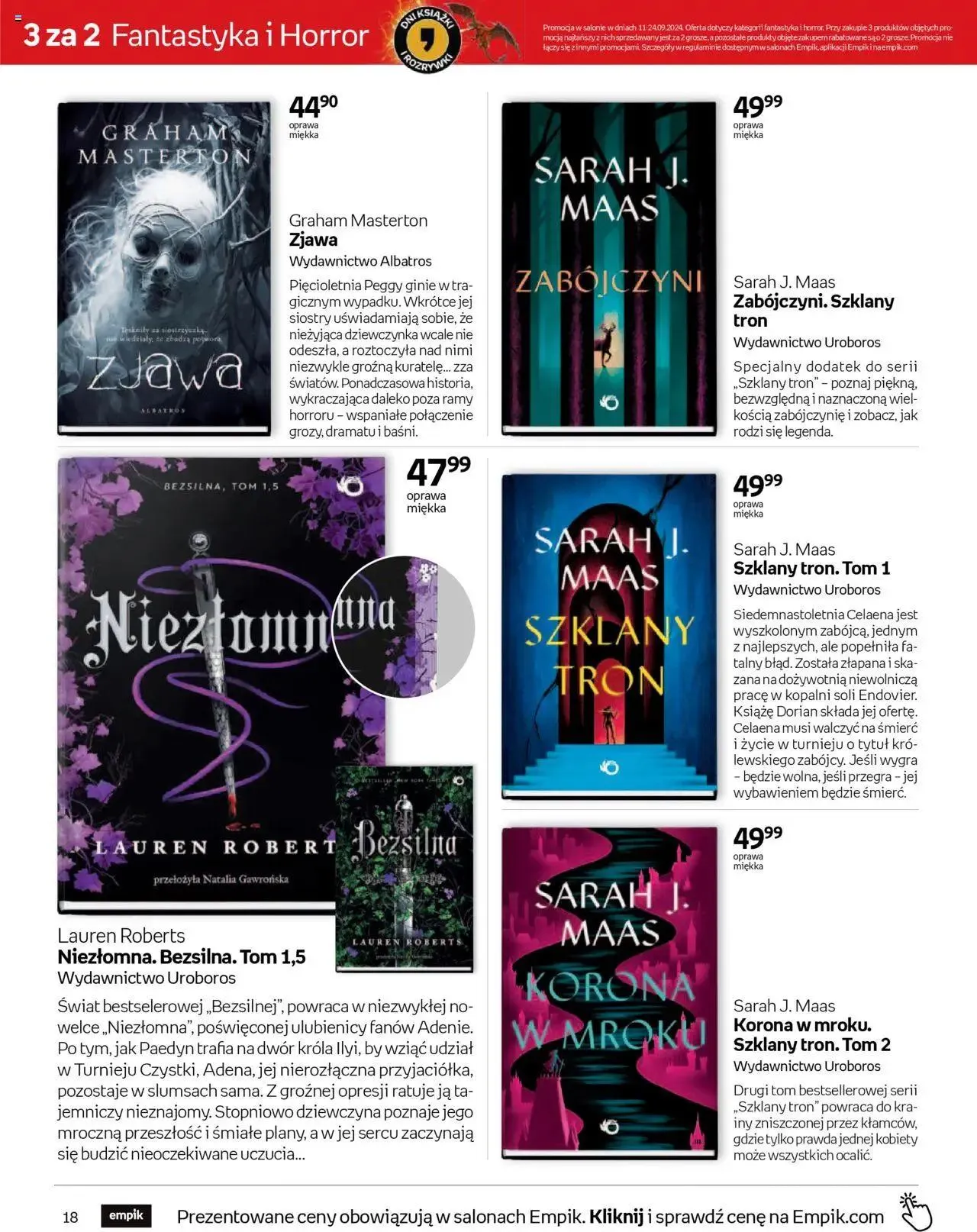 Gazetka Empik Gazetka od 11 września do 24 września 2024 - Strona 18