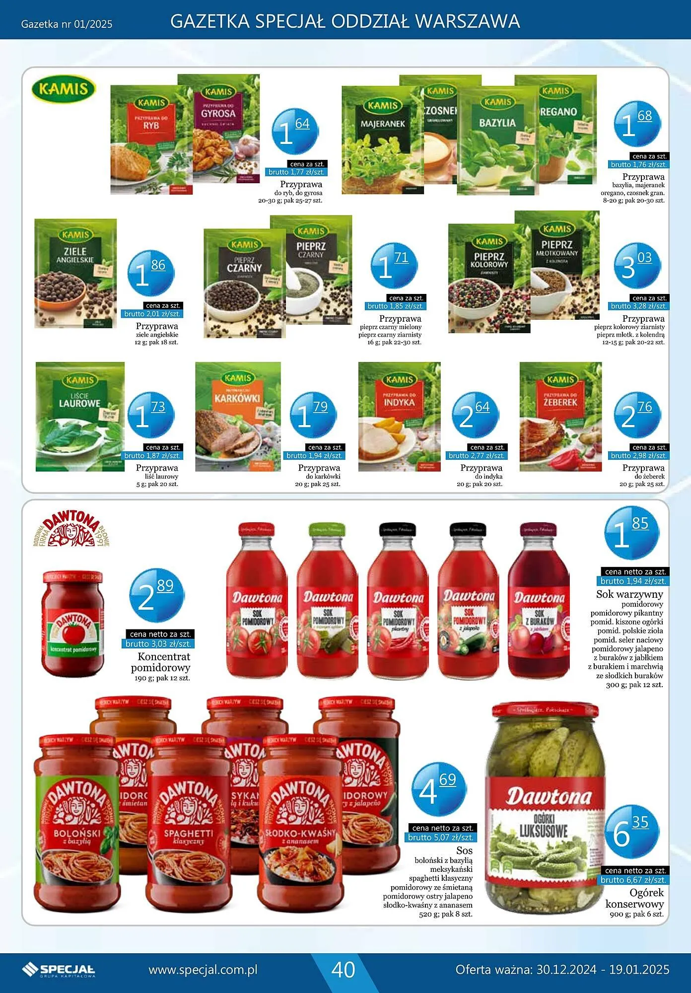 Gazetka Specjał gazetka od 30 grudnia do 19 stycznia 2025 - Strona 40