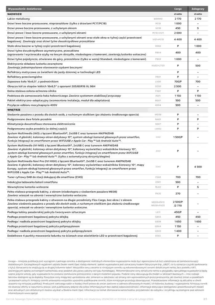 Gazetka Combo Electric Cargo od 30 stycznia do 31 grudnia 2025 - Strona 4
