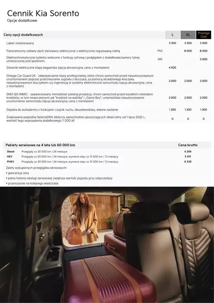 Gazetka Nowa Kia Sorento Cennik 2025 od 21 lutego do 31 grudnia 2025 - Strona 9