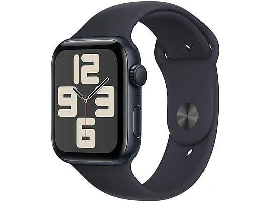 OUTLET - Smartwatch APPLE Watch SE (2 generacji) GPS Koperta 44mm z aluminium w kolorze północy z paskiem sportowym M/L w kolorze północy MRE93QP/A