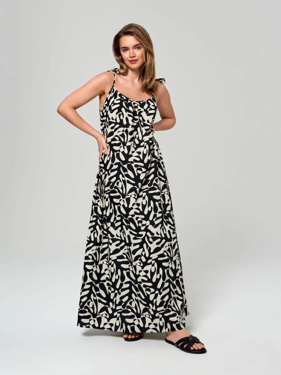 Sukienka maxi ze wzorem