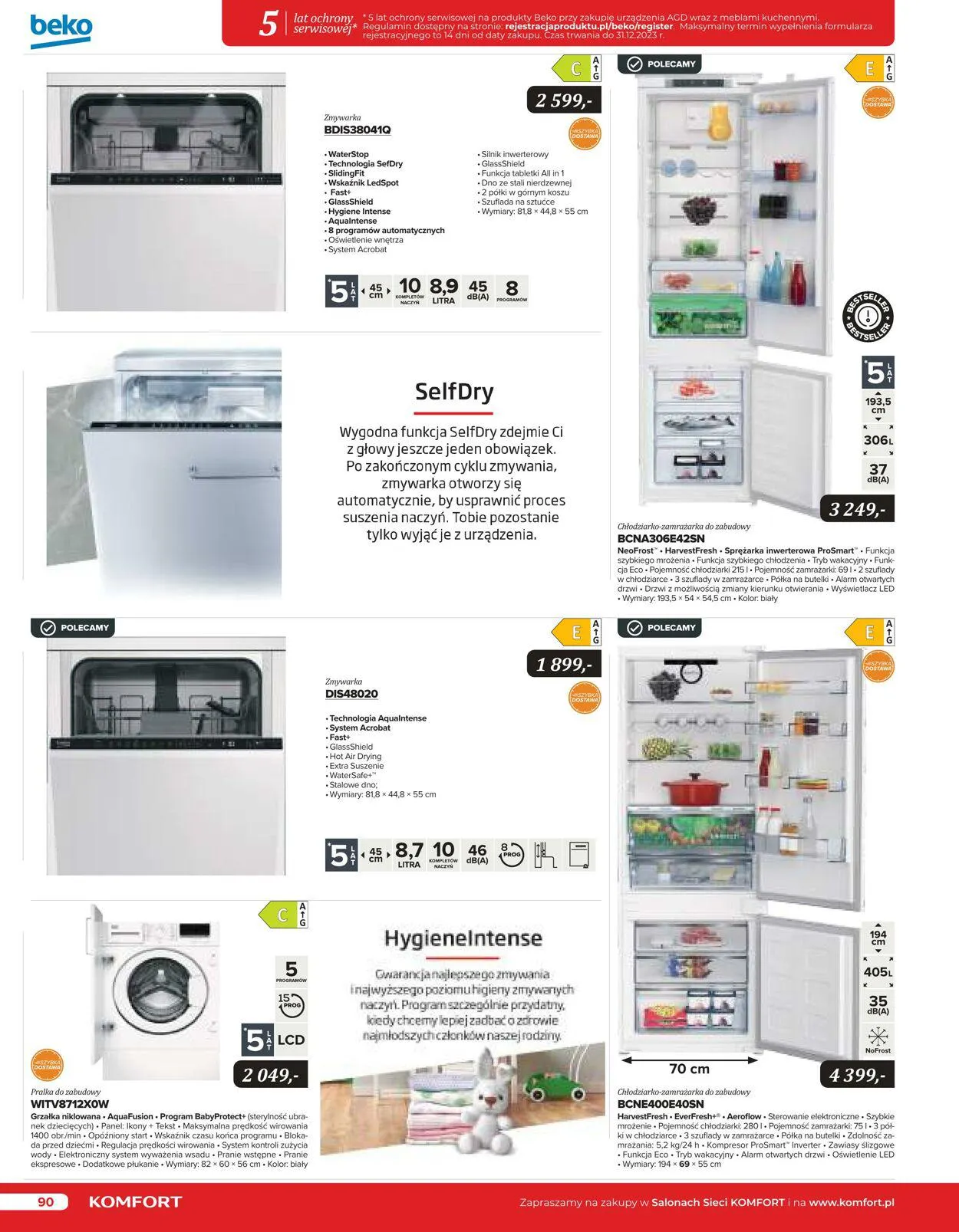 Gazetka Komfort Aktualna gazetka od 25 października do 31 stycznia 2024 - Strona 89