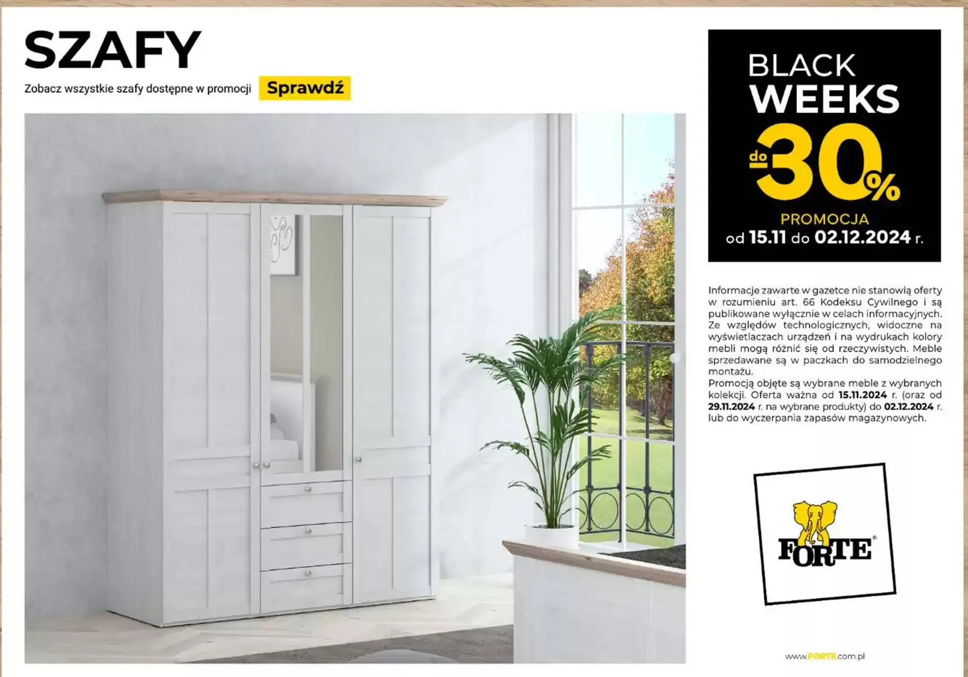 Gazetka Forte Meble gazetka od 15 listopada do 2 grudnia 2024 - Strona 21