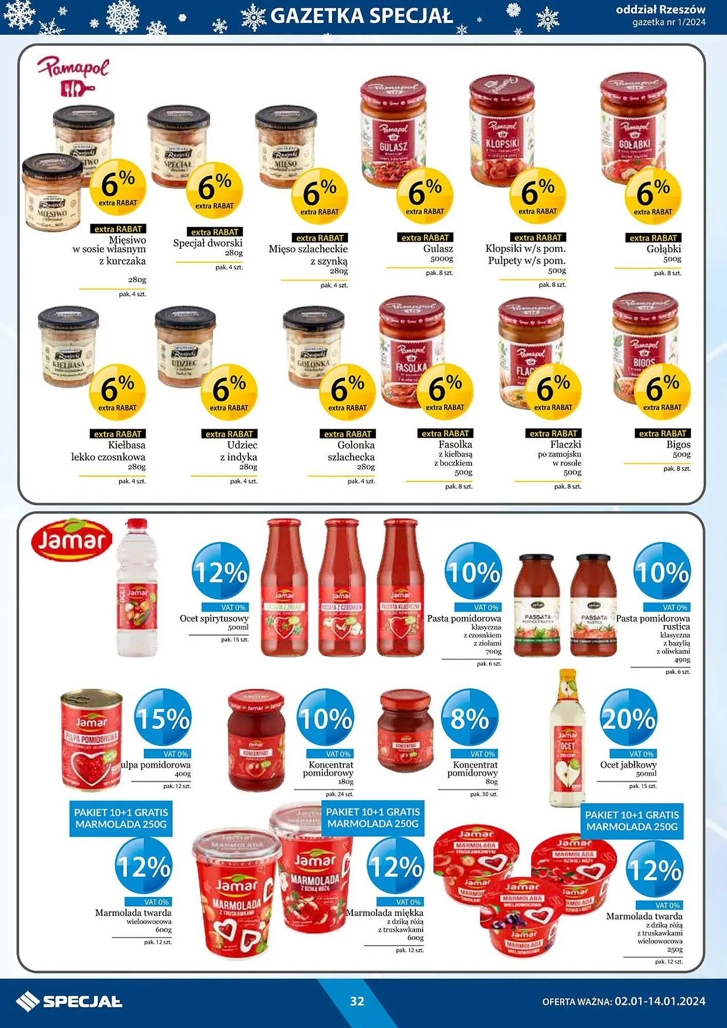 Gazetka Specjał gazetka od 2 stycznia do 14 stycznia 2024 - Strona 32