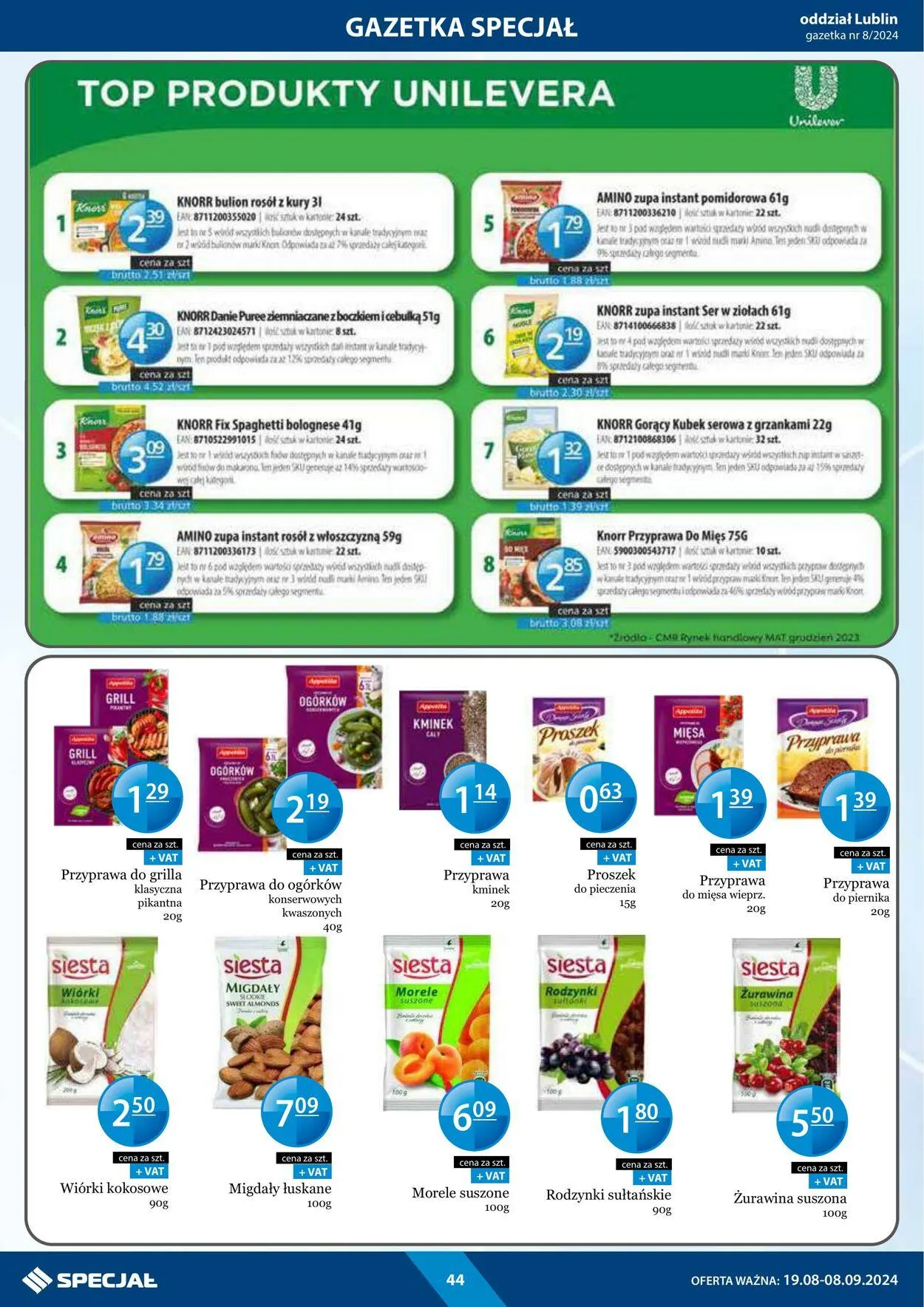 Gazetka Specjał od 19 sierpnia do 8 września 2024 - Strona 44