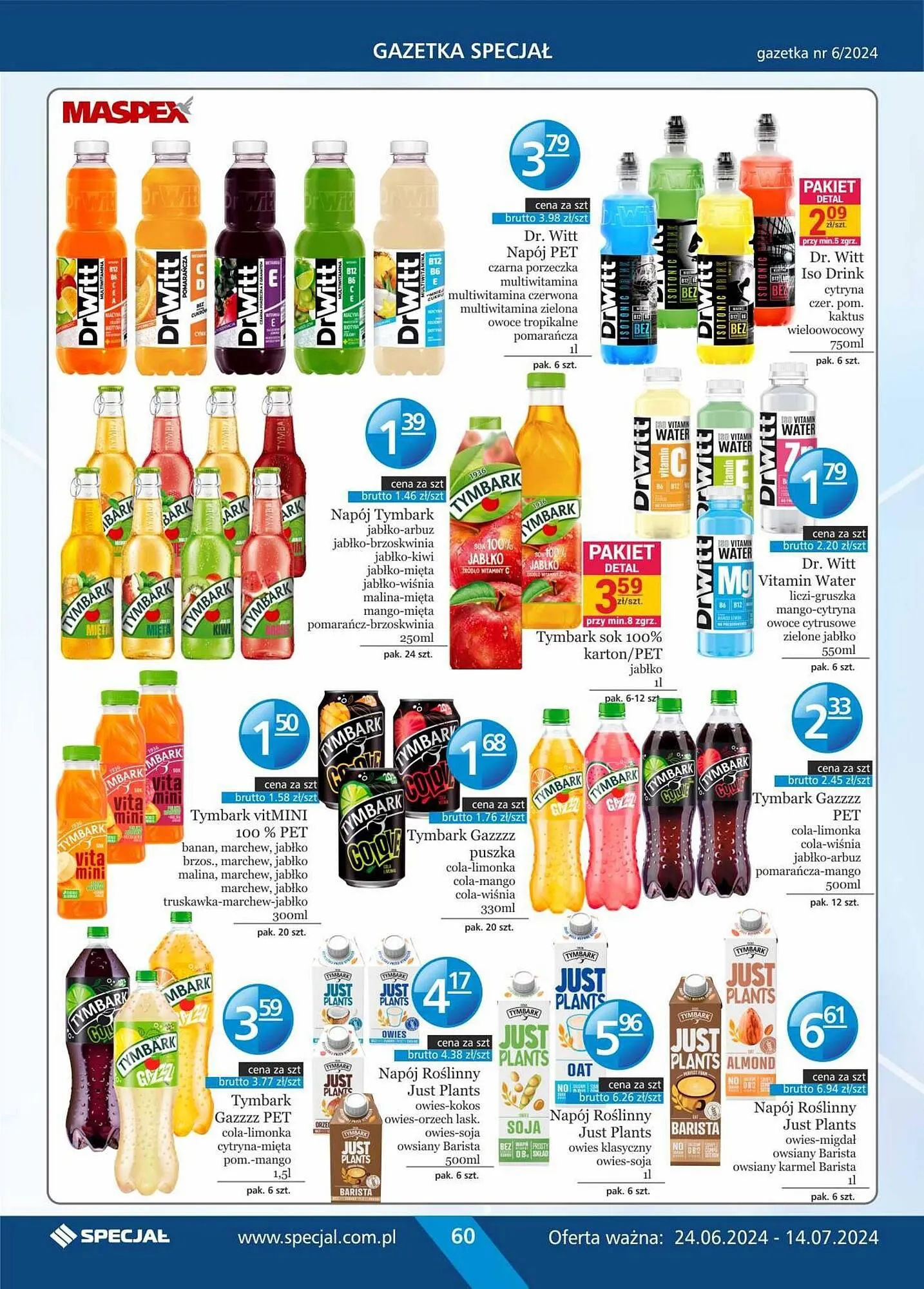 Gazetka Specjał gazetka od 24 czerwca do 14 lipca 2024 - Strona 60