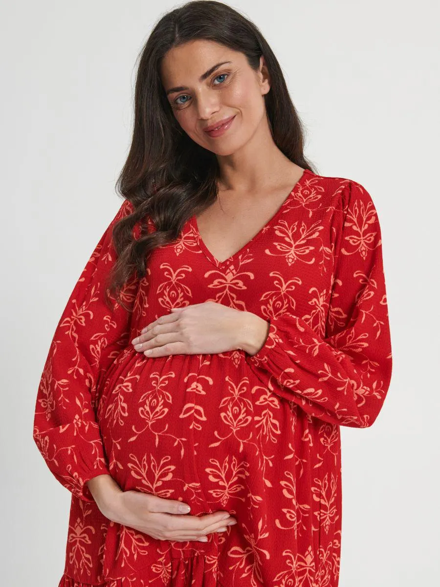 Sukienka mini ze wzorem MAMA