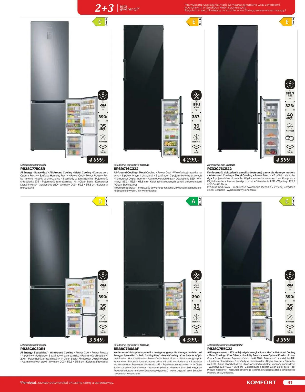 Gazetka Komfort Aktualna gazetka od 25 października do 31 stycznia 2024 - Strona 41