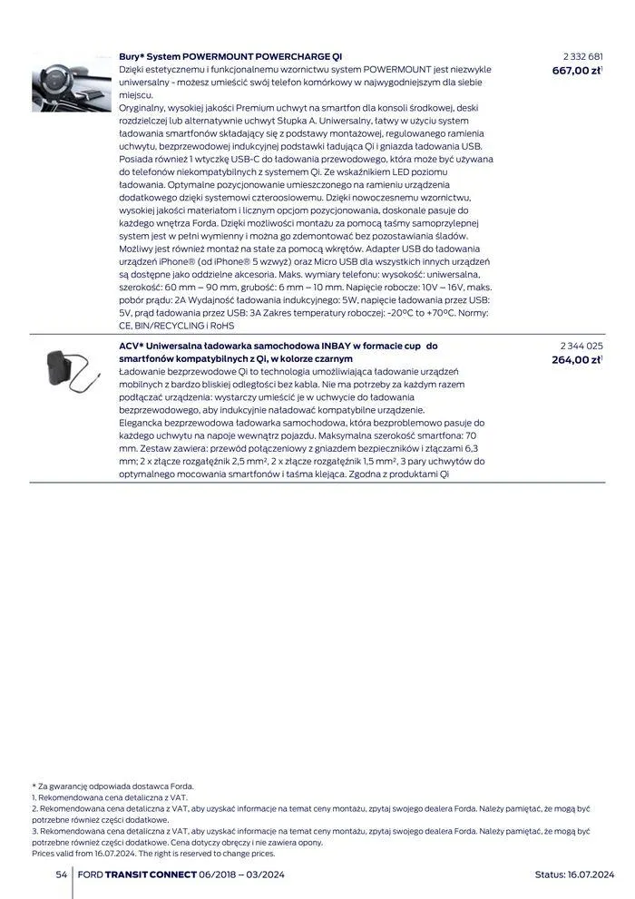 Gazetka FORD TRANSIT CONNECT od 3 sierpnia do 3 sierpnia 2025 - Strona 54