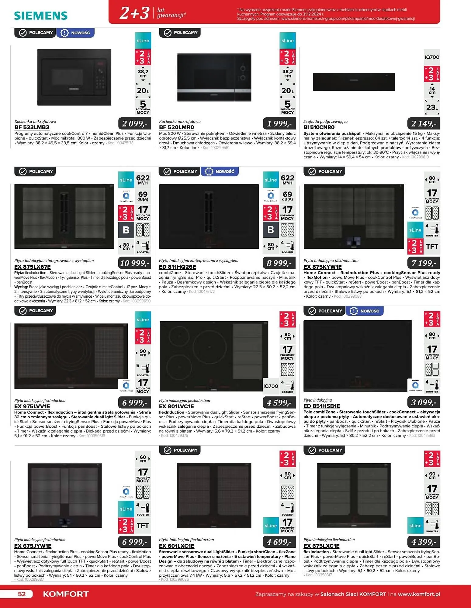 Gazetka Komfort gazetka od 11 września do 31 grudnia 2024 - Strona 52