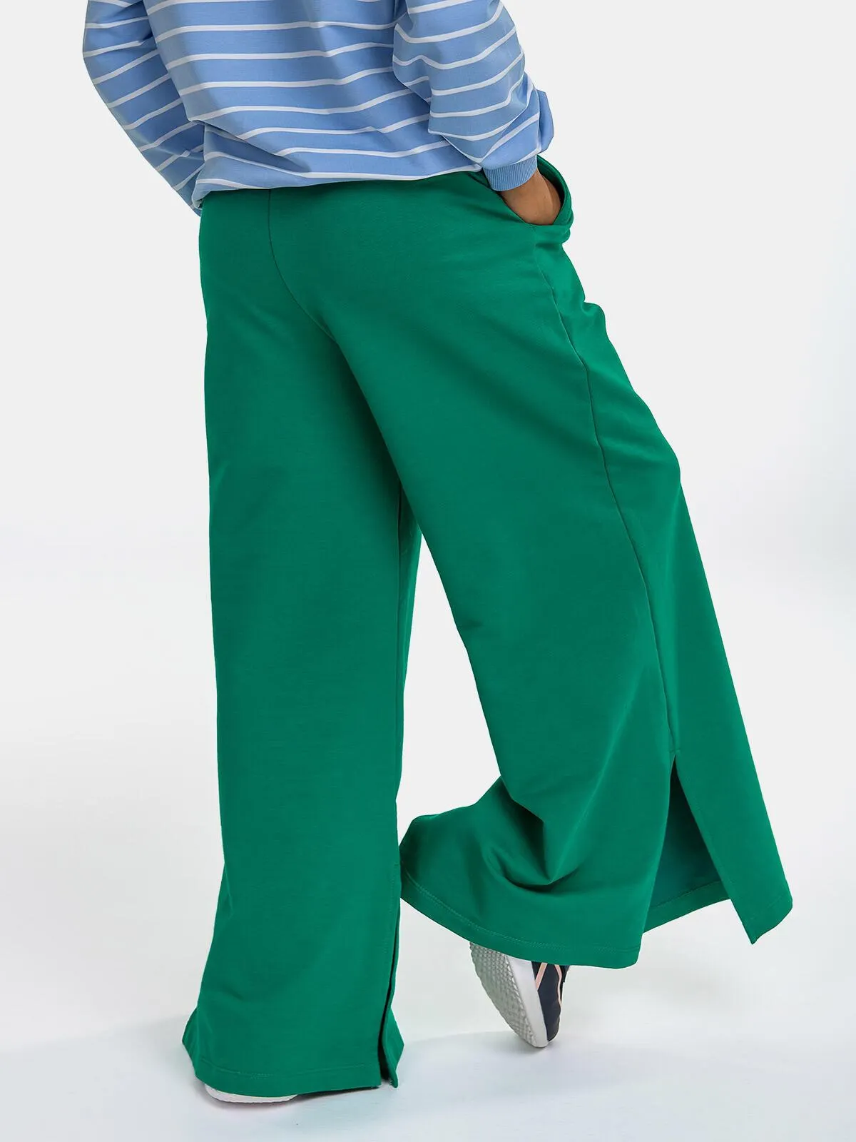 Spodnie z szeroką nogawką