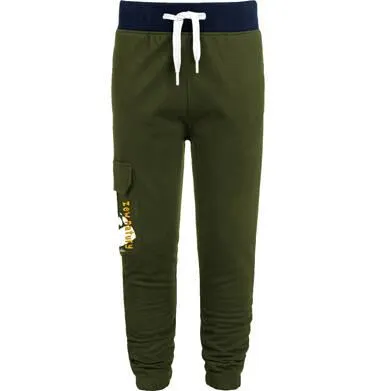 Spodnie dresowe dla chłopca, zielone, 2-8 lat
