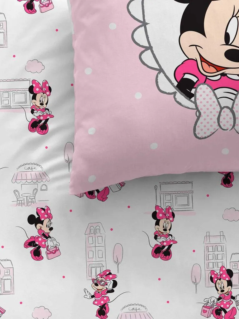 Parure de lit 'Minnie' - 1 personne - Rose