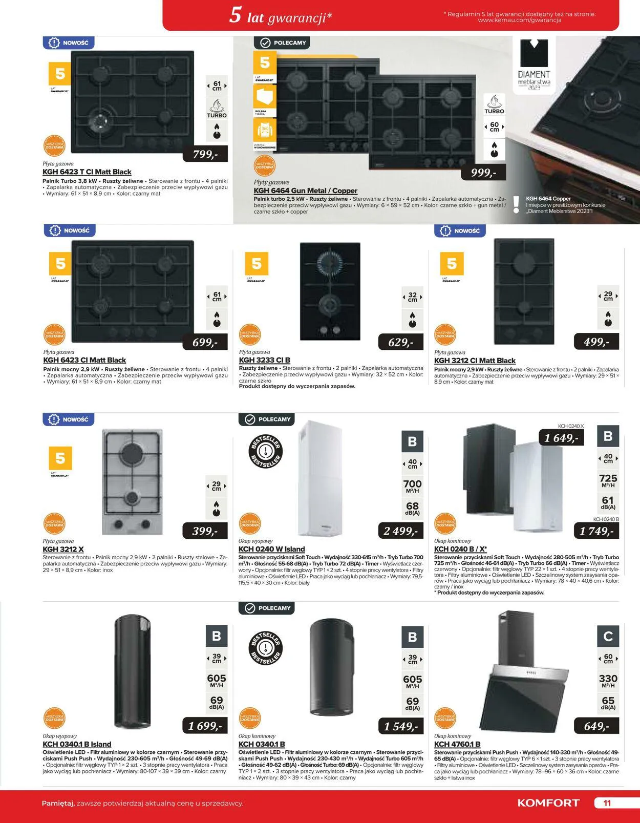 Gazetka Komfort Aktualna gazetka od 25 października do 31 stycznia 2024 - Strona 11
