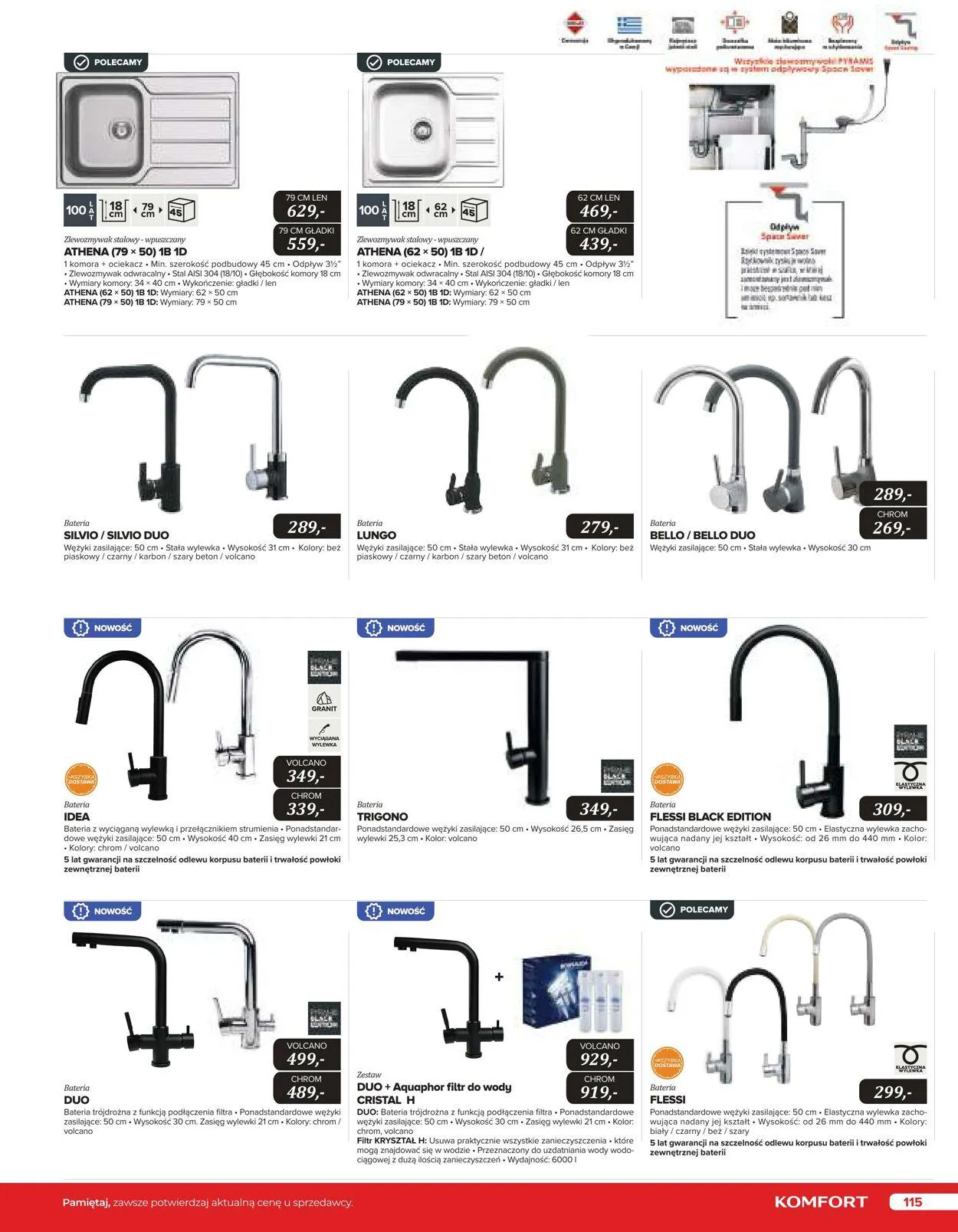 Gazetka Komfort Aktualna gazetka od 25 października do 31 stycznia 2024 - Strona 114