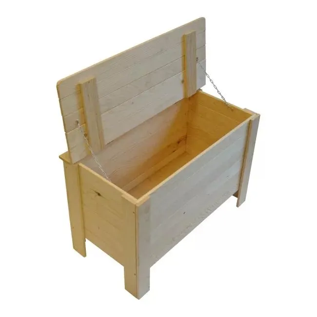 Skrzynia drewniana z klapą