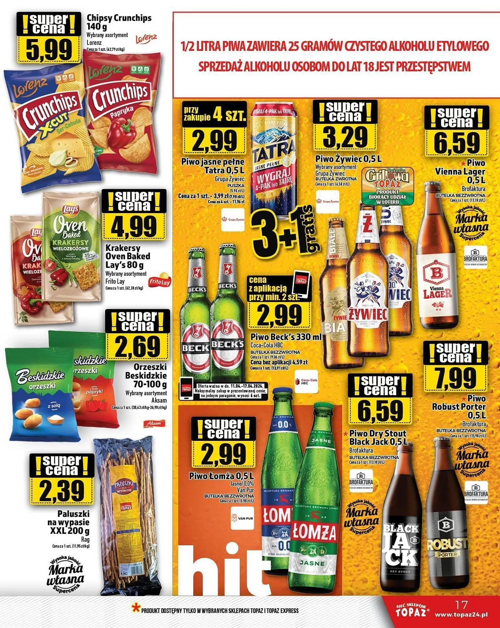 Gazetka Topaz gazetka od 11 kwietnia do 17 kwietnia 2024 - Strona 17