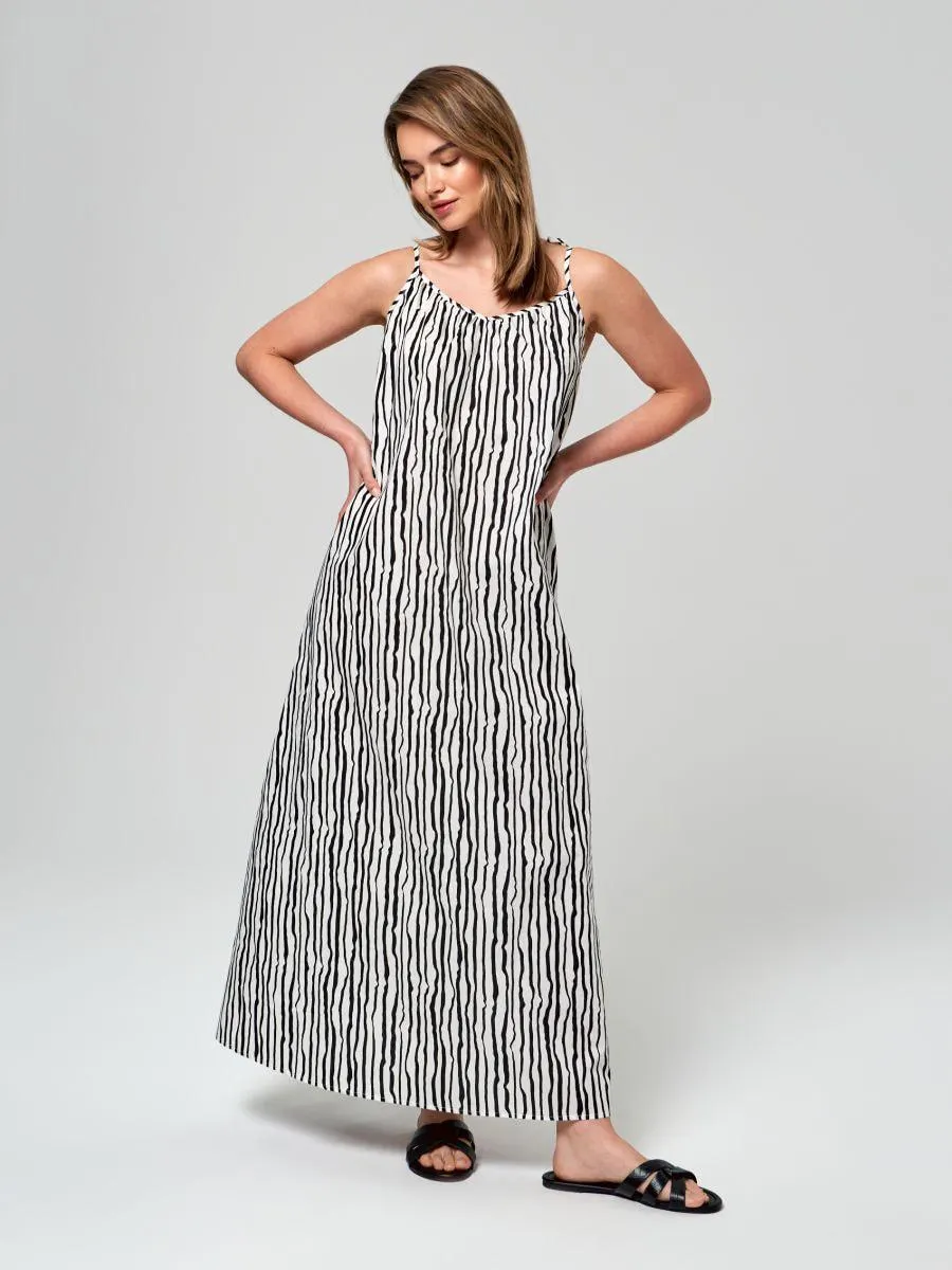 Sukienka maxi ze wzorem