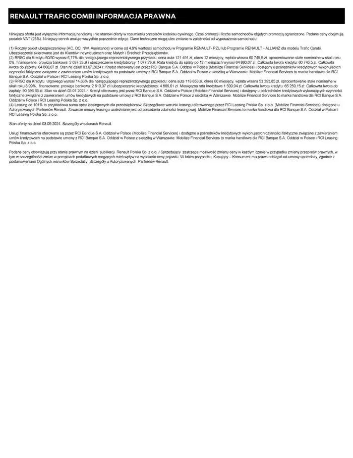 Gazetka Renault Trafic Combi od 4 października do 4 października 2025 - Strona 7