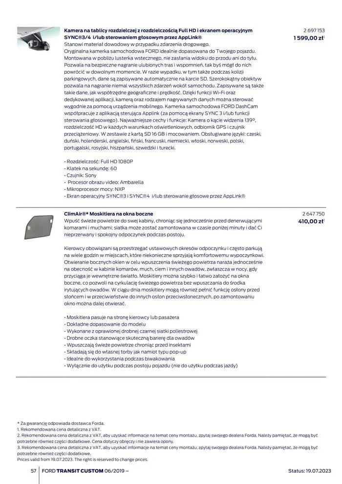 Gazetka NOWY FORD TRANSIT CUSTOM od 16 kwietnia do 16 kwietnia 2025 - Strona 57