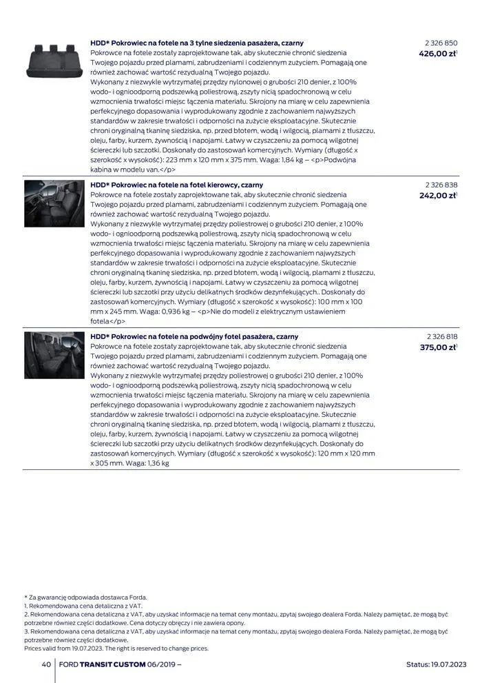 Gazetka NOWY FORD TRANSIT CUSTOM od 16 kwietnia do 16 kwietnia 2025 - Strona 40