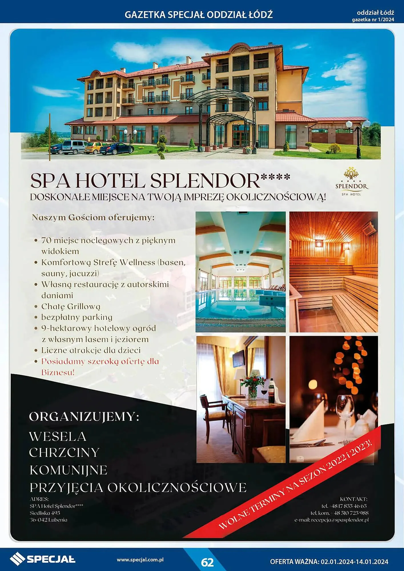 Gazetka Specjał gazetka od 2 stycznia do 14 stycznia 2024 - Strona 62