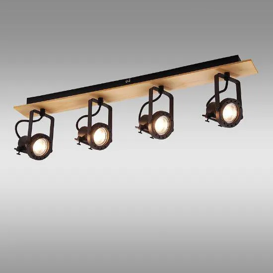 Lampa Soffitta Czarna VO2902 LS4