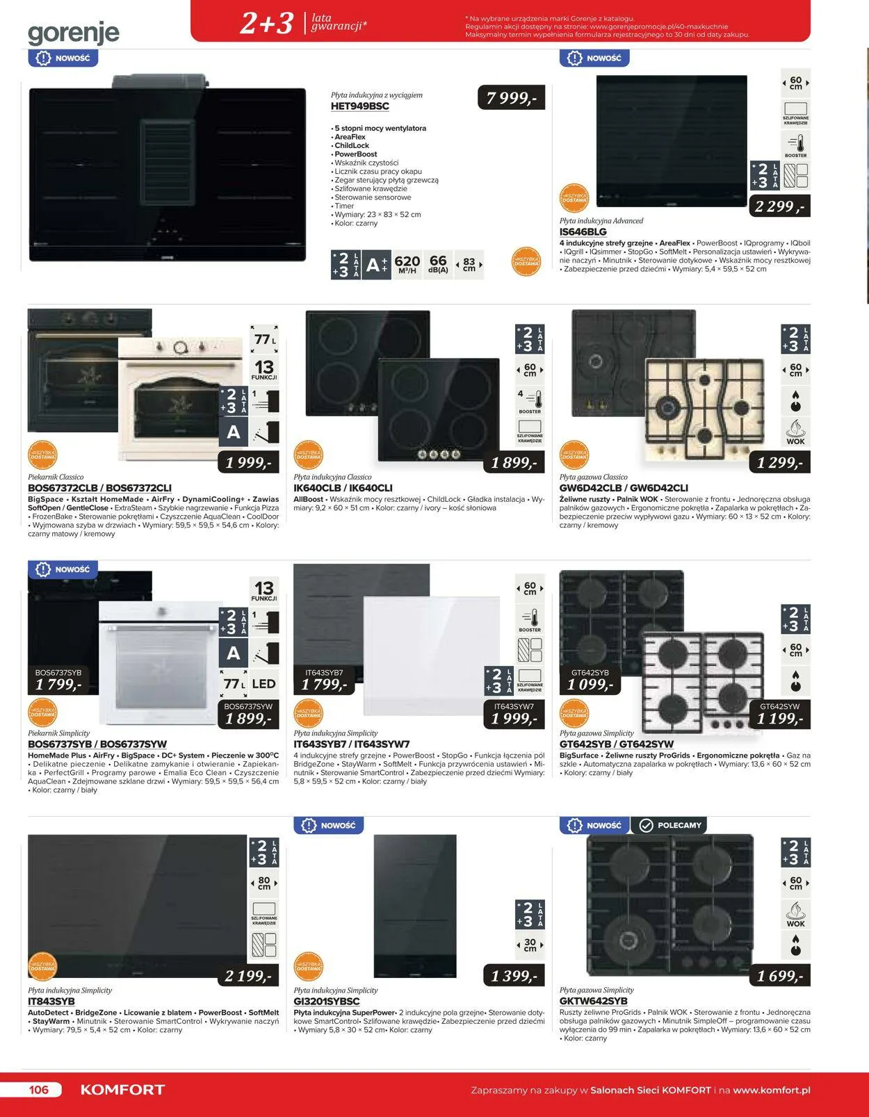 Gazetka Komfort Aktualna gazetka od 25 października do 31 stycznia 2024 - Strona 105