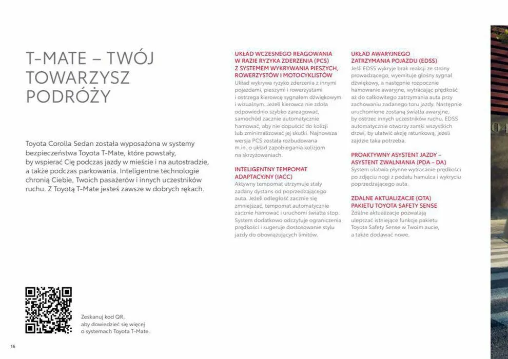 Gazetka Corolla Sedan 2023 od 22 maja do 22 maja 2024 - Strona 16