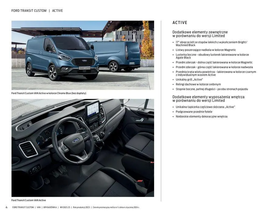 Gazetka FORD TRANSIT CUSTOM od 16 kwietnia do 16 kwietnia 2025 - Strona 4