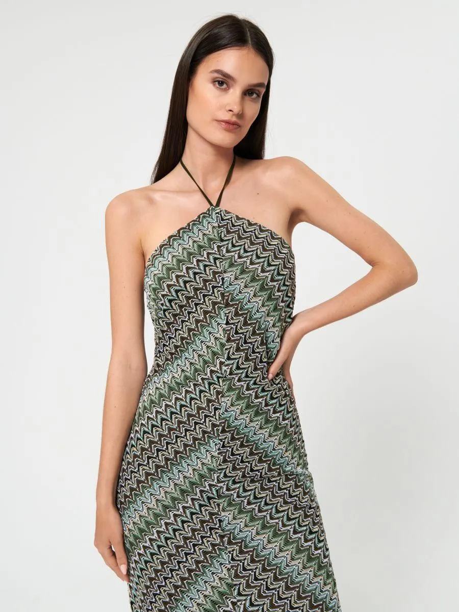 Sukienka midi ze wzorem