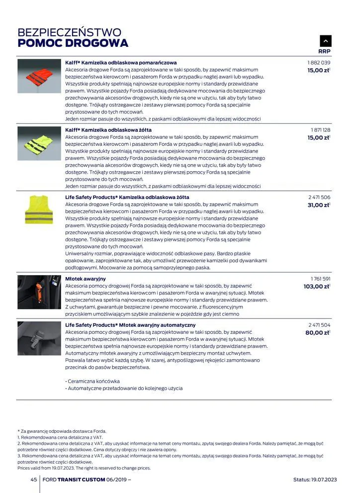 Gazetka NOWY FORD TRANSIT CUSTOM od 16 kwietnia do 16 kwietnia 2025 - Strona 45