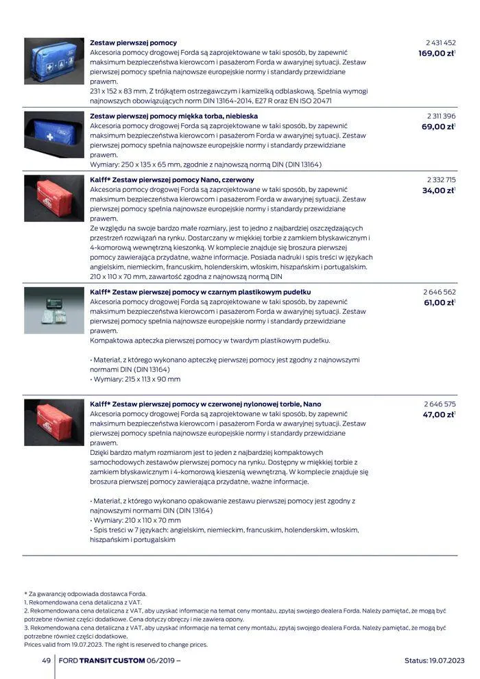 Gazetka NOWY FORD TRANSIT CUSTOM od 16 kwietnia do 16 kwietnia 2025 - Strona 49