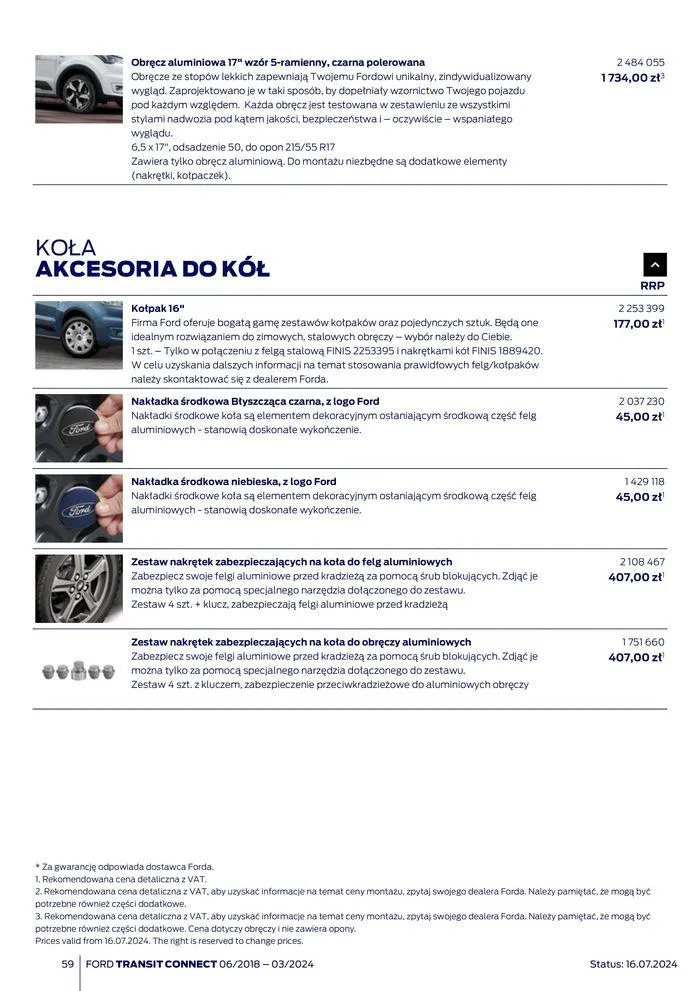 Gazetka FORD TRANSIT CONNECT od 3 sierpnia do 3 sierpnia 2025 - Strona 59