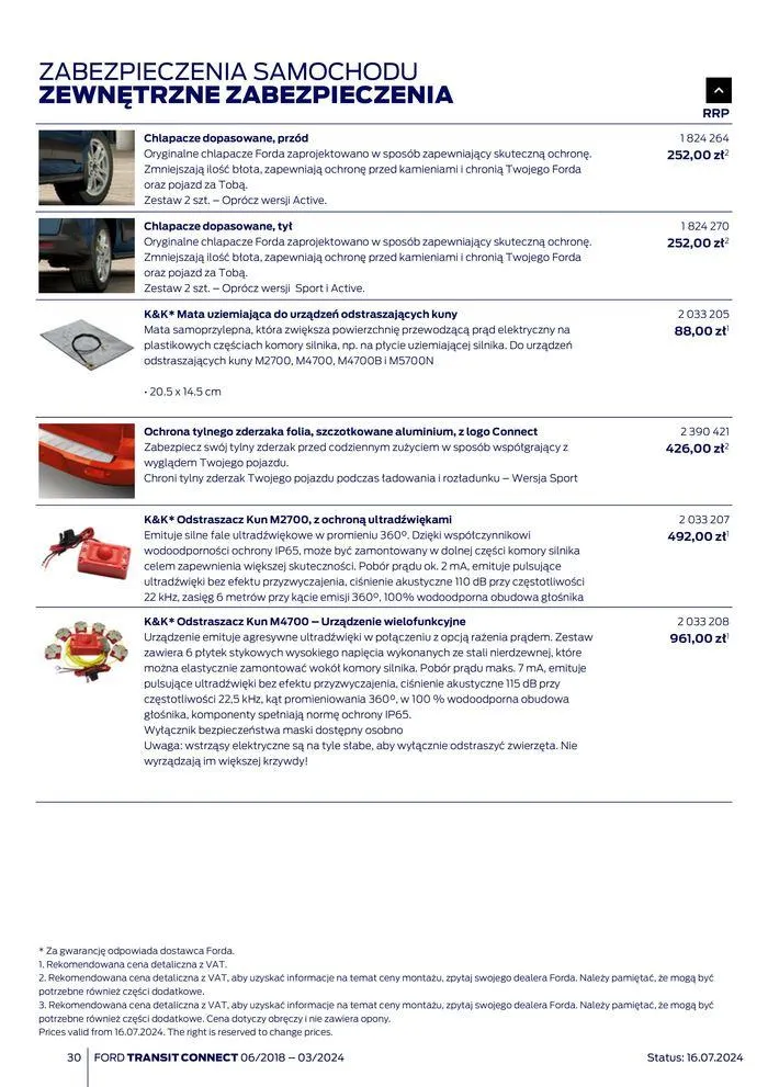 Gazetka FORD TRANSIT CONNECT od 3 sierpnia do 3 sierpnia 2025 - Strona 30