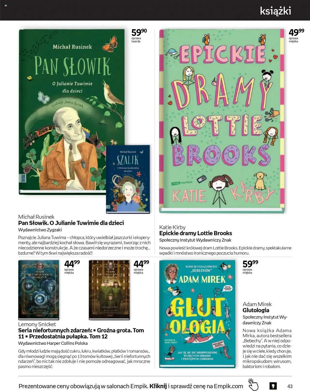 Gazetka Empik Gazetka od 11 września do 24 września 2024 - Strona 43