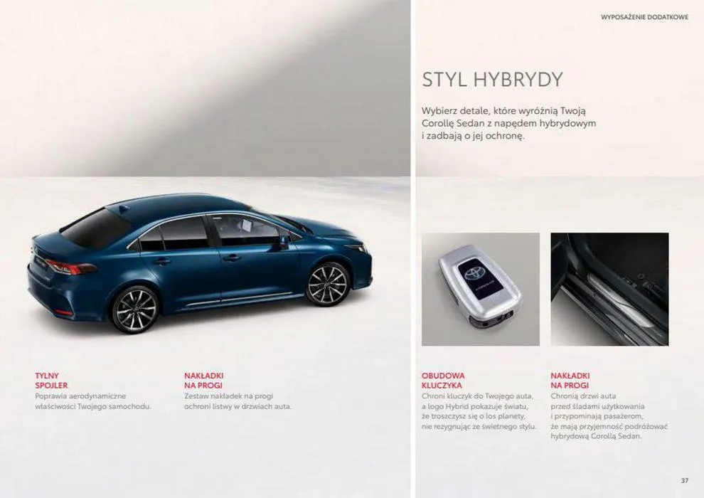 Gazetka Corolla Sedan 2023 od 22 maja do 22 maja 2024 - Strona 37