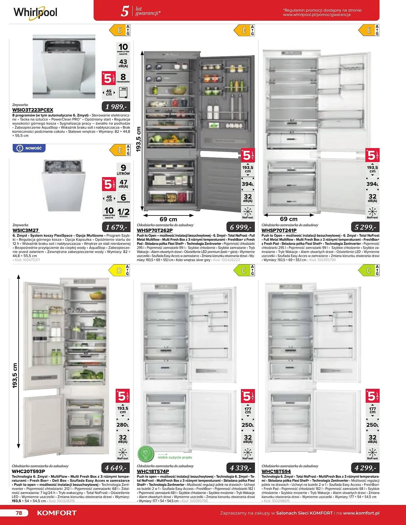 Gazetka Komfort gazetka od 11 września do 31 grudnia 2024 - Strona 78
