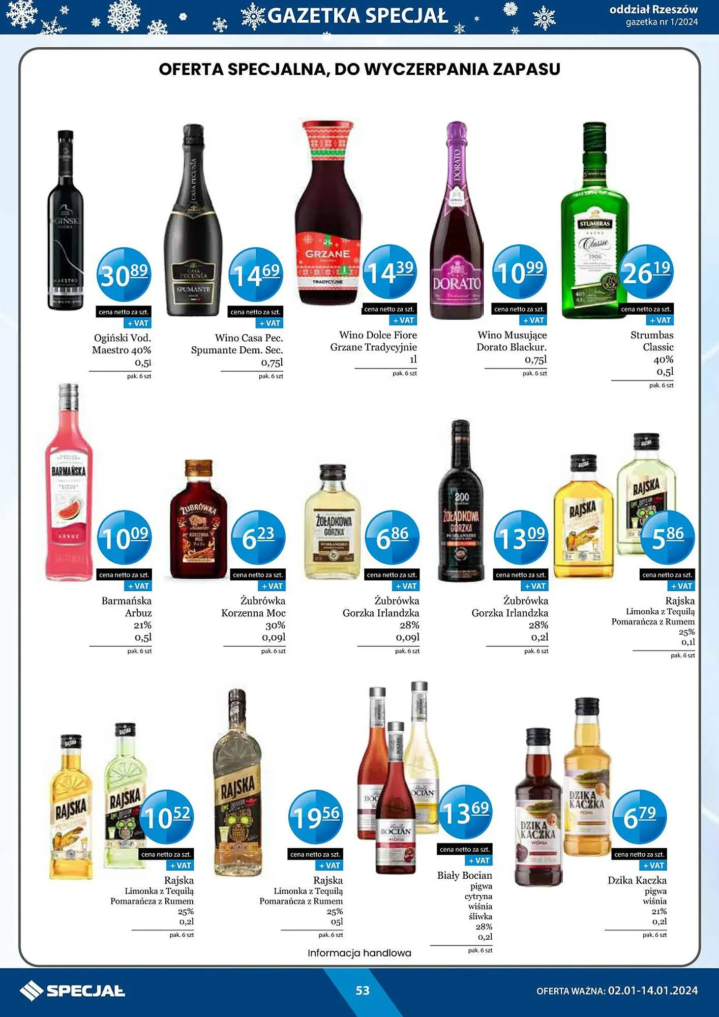 Gazetka Specjał gazetka od 2 stycznia do 14 stycznia 2024 - Strona 53