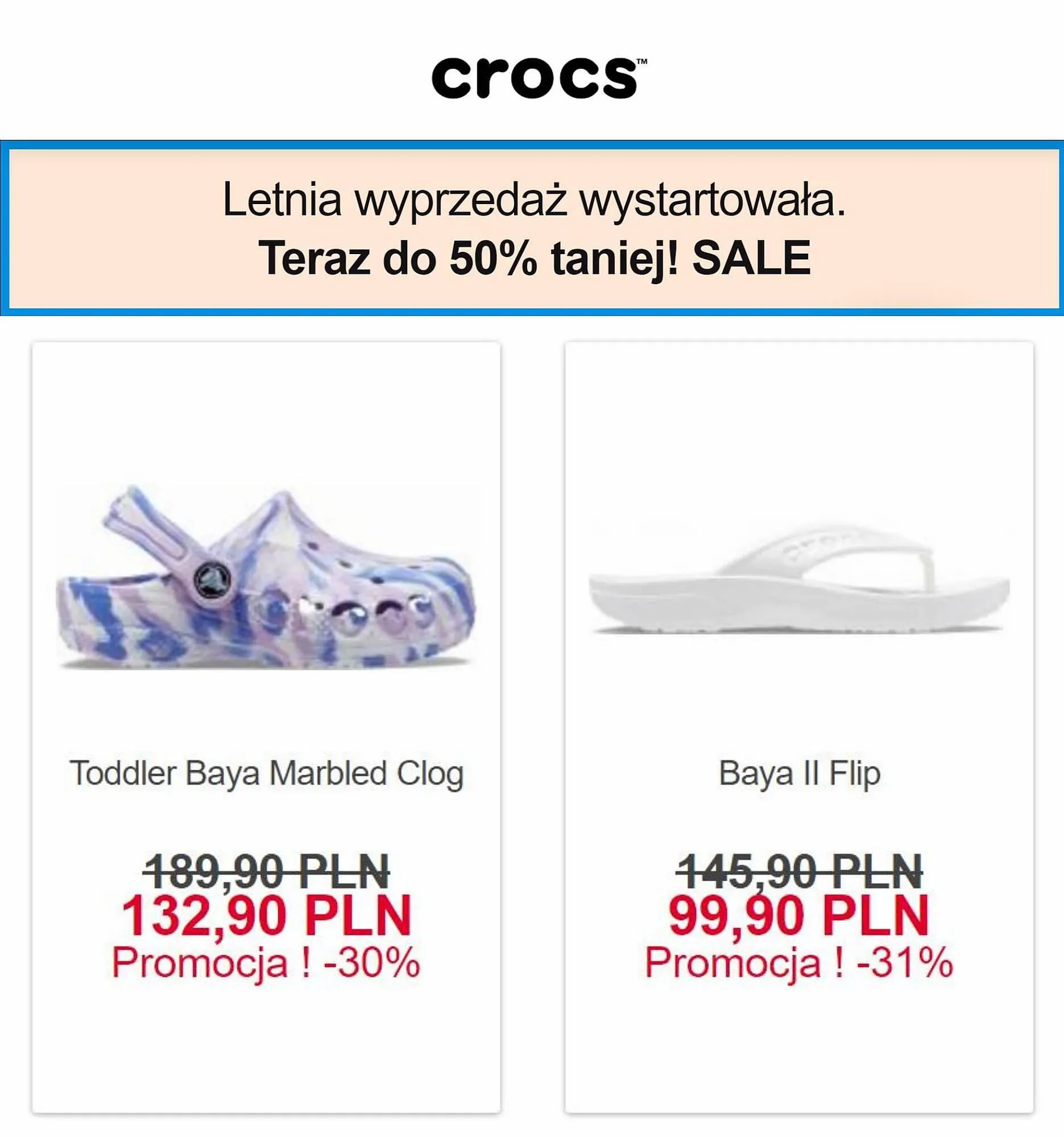 Gazetka Crocs gazetka od 7 lipca do 20 lipca 2023 - Strona 9