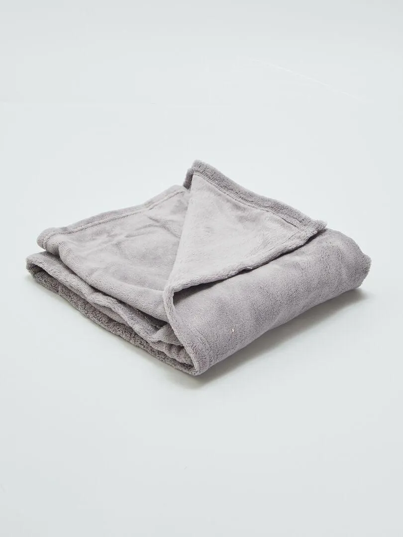 Plaid bébé polaire - Gris