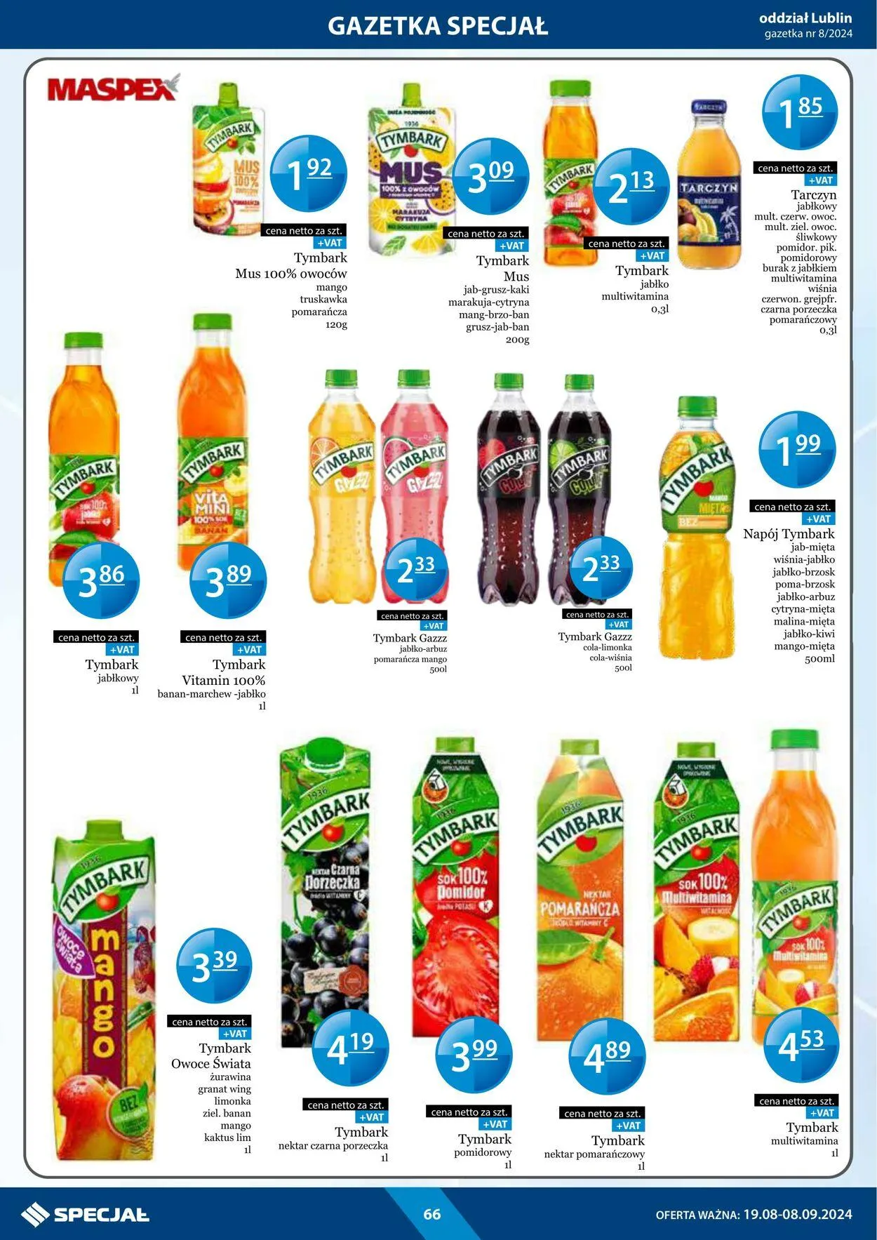 Gazetka Specjał od 19 sierpnia do 8 września 2024 - Strona 66