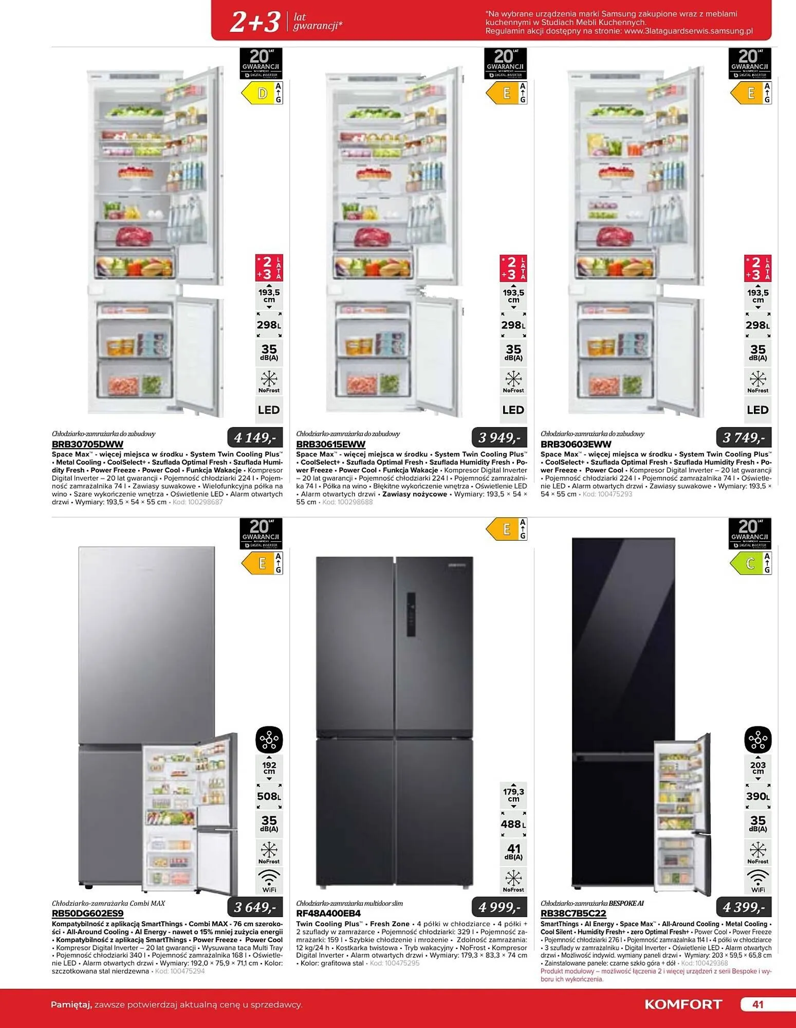 Gazetka Komfort gazetka od 11 września do 31 grudnia 2024 - Strona 41