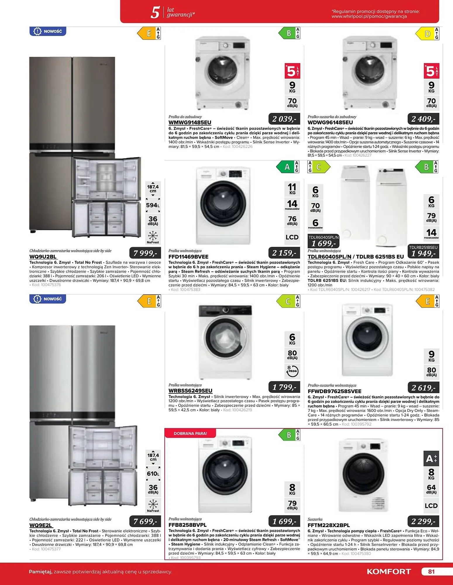 Gazetka Komfort gazetka od 11 września do 31 grudnia 2024 - Strona 81