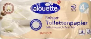 ALOUETTE Balsam papier toaletowy 4-warstwowy z balsamem z masłem shea 8 szt., nr kat. 268261
